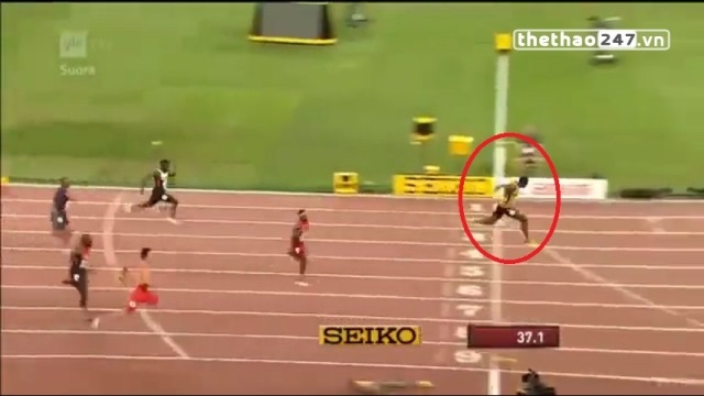 VIDEO: Usain Bolt vô địch nội dung 4x100m cùng đội tuyển Jamaica