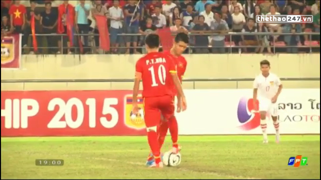 Video bàn thắng: Việt Nam 4-0 Lào (Bán kết U19 Đông Nam Á)