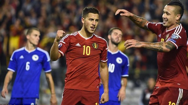 Video bàn thắng: Bỉ 3-1 Bosnia (Vòng loại Euro 2016)