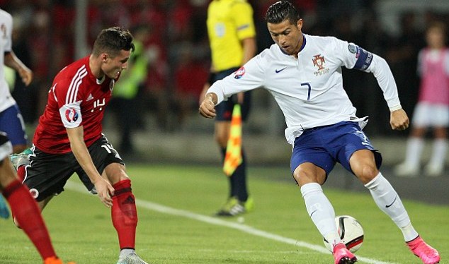 Video bàn thắng: Albania 0-1 Bồ Đào Nha (Vòng loại Euro 2016)