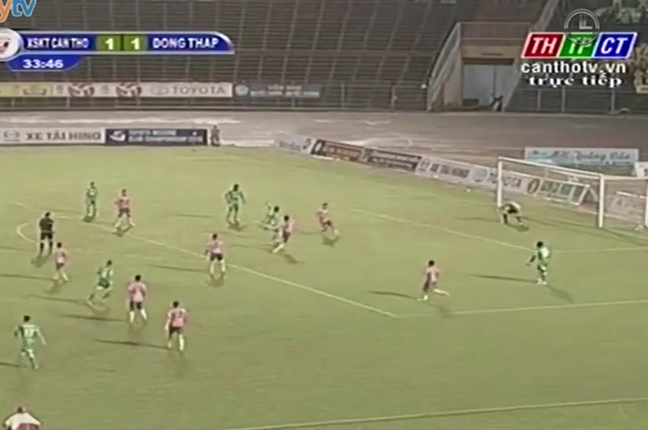 Video bàn thắng: Cần Thơ 1-1 Đồng Tháp (Vòng 25 - V.League 2015)