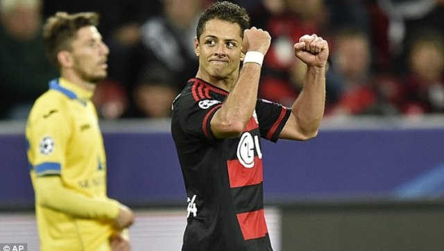 VIDEO: Bàn thắng đầu tiên của Chicharito trong màu áo Leverkusen
