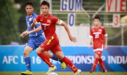 Đại thắng 18-0, VN dẫn đầu bảng vòng loại U16 châu Á
