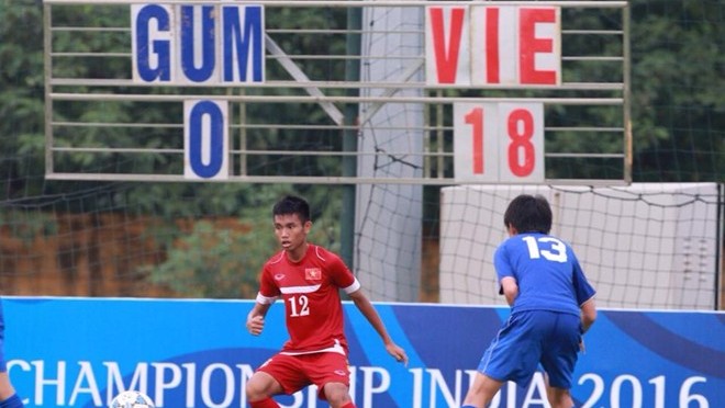 Video bàn thắng: U16 Việt Nam 18-0 U16 Guam