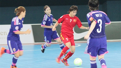 Futsal nữ châu Á 2015: Việt Nam thua trận đầu ra quân