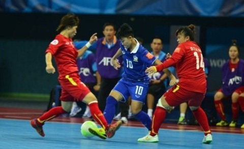 VIDEO: Nữ Việt Nam 1-2 Nữ Thái Lan (Giải vô địch Futsal châu Á 2015)