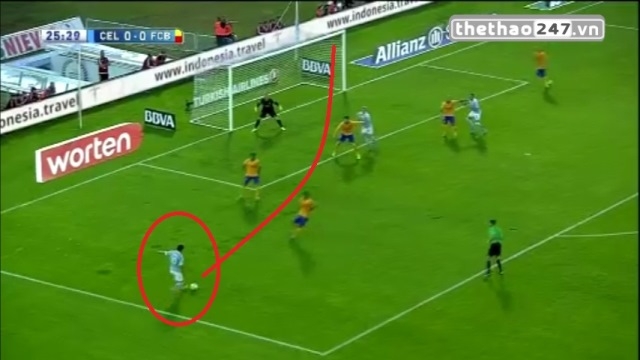 VIDEO: Pha cứa lòng đẳng cấp của cầu thủ Celta Vigo vào lưới Barca