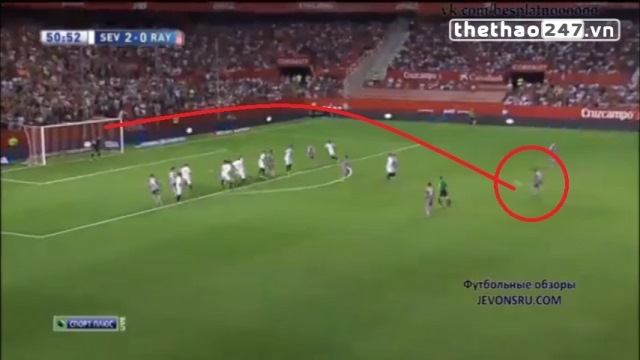 VIDEO: Pha sút phạt thành bàn tuyệt đẹp của Bebe tại La Liga