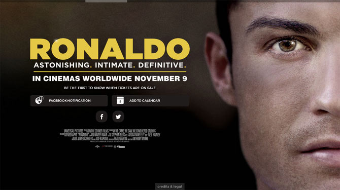 VIDEO: Trailer bộ phim về sự nghiệp Ronaldo sắp ra rạp