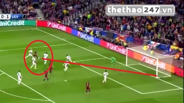 VIDEO: Cột dọc từ chối bàn thắng của Neymar