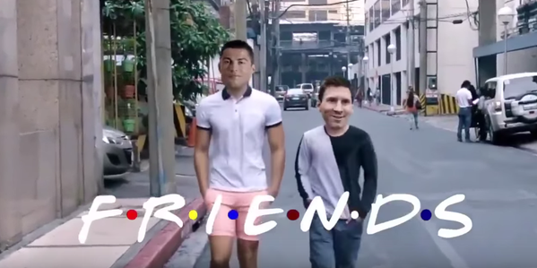 Video clip chế: Tình bạn trong mơ giữa Messi và Ronaldo