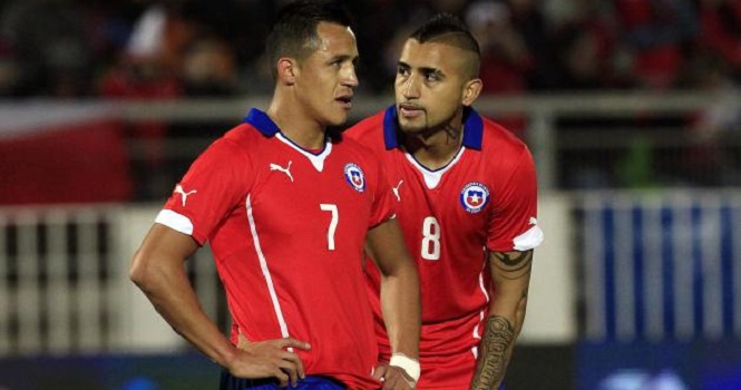 Chile mất Sanchez và Vidal ở đại chiến gặp Brazil