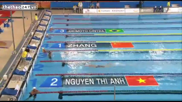 VIDEO: Ánh Viên giành huy chương đầu tiên ở giải bơi quân sự thế giới