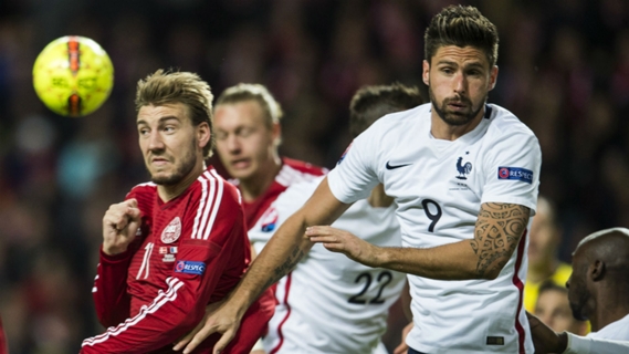 Highlights Đan Mạch 1-2 Pháp: Cú đúp ấn tượng của Giroud