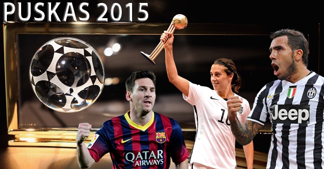 Messi, Tevez và sao ‘nữ’ cùng tranh giải Bàn thắng đẹp nhất 2015