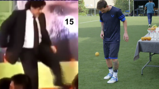 VIDEO: Maradona tái hiện màn tâng cam tuyệt đỉnh của Messi