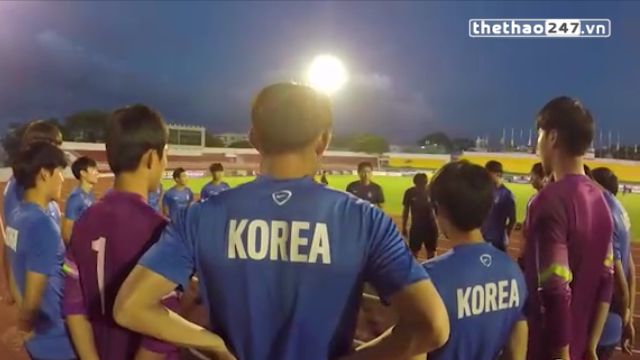 VIDEO: U21 HAGL và U19 Hàn Quốc tập luyện trước trận ra quân
