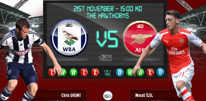 West Brom vs Arsenal: Hướng tới ngôi đầu - 22h00, 21/11