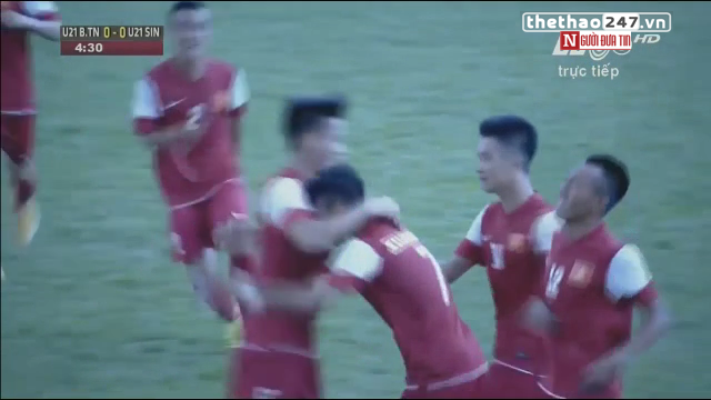 VIDEO: Xuân Mạnh mở tỷ số cho U21 Việt Nam ngay phút thứ 5