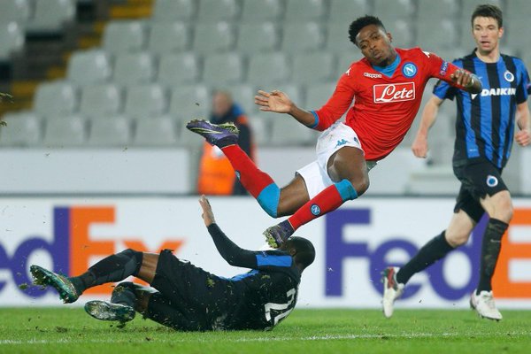 Video bàn thắng: Club Brugge 0-1 Napoli (Vòng bảng Europa League)