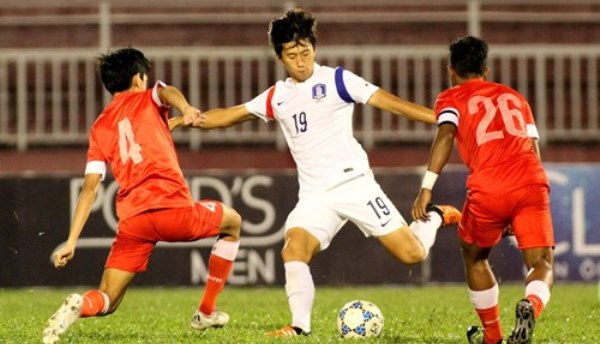 Video bàn thắng: U19 Hàn Quốc 3-0 U21 Singapore (U21 Báo Thanh Niên)