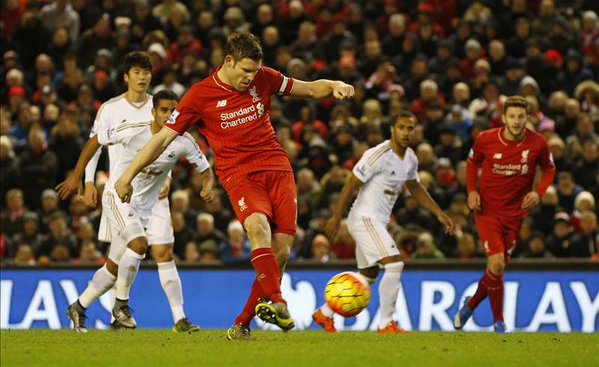 Video bàn thắng: Liverpool 1-0 Swansea (Vòng 14 Ngoại hạng Anh)