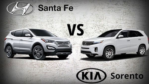 So sánh Kia Sorento và Hyundai SantaFe