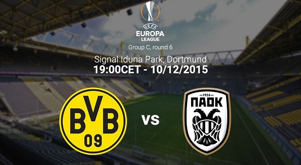 Link xem Dortmund vs PAOK, 1h00 ngày 11/12