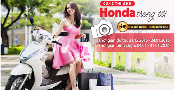 Cuộc thi ảnh ‘Honda trong tôi’ và cơ hội nhận quà hấp dẫn