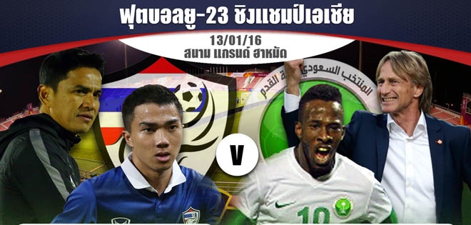 Link xem trực tiếp U23 Thái Lan vs U23 Saudi Arabia, 23h30 ngày 13/1