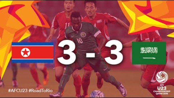 Video bàn thắng: Triều Tiên 3-3 Arab Saudi (VCK U23 châu Á 2016)