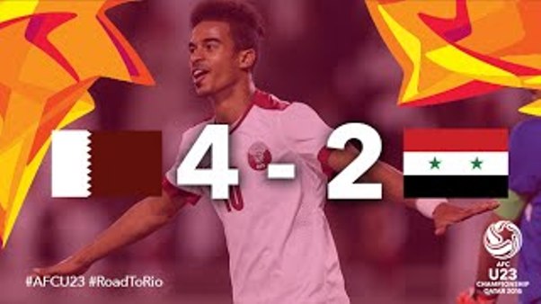Video bàn thắng: Qatar 4-2 Syria (VCK U23 châu Á 2016)