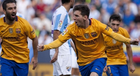 Messi tỏa sáng, Barca dễ dàng vượt ải Malaga