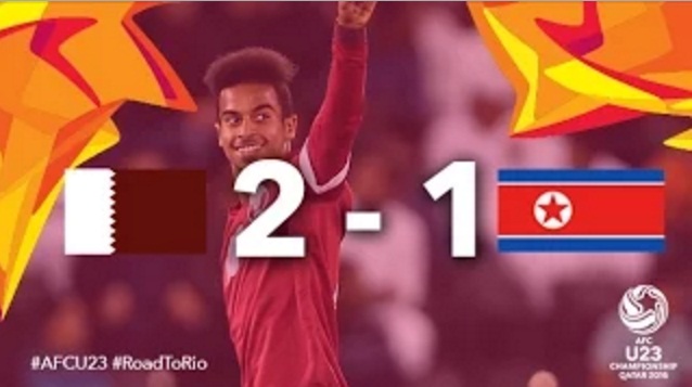 Video bàn thắng: Qatar 2-1 Triều Tiên (VCK U23 châu Á 2016)