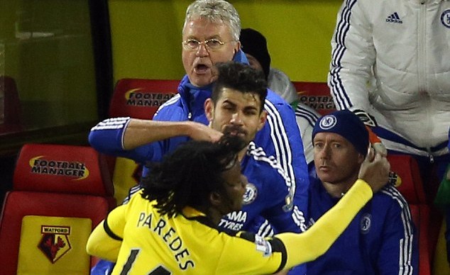 VIDEO: Quay chậm pha chơi xấu của Costa với cầu thủ Watford