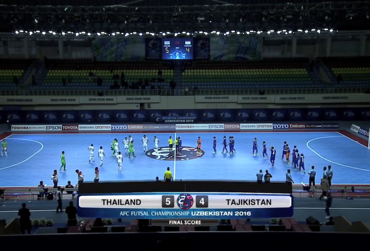 Video futsal: Thái Lan 5-4 Tajikistan (Giải VĐ châu Á 2016)