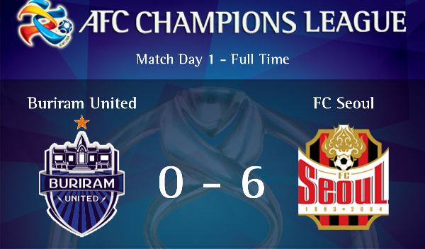 Video bàn thắng: Buriram (Thái Lan) 0-6 FC Seoul (Hàn Quốc)