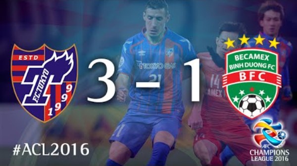 Video bàn thắng: FC Tokyo 3-1 Bình Dương (AFC Champions League 2016)