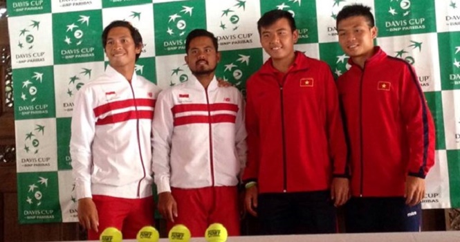 Quần vợt 3/3: ​Tuyển VN đại chiến Indonesia tại Davis Cup 2016