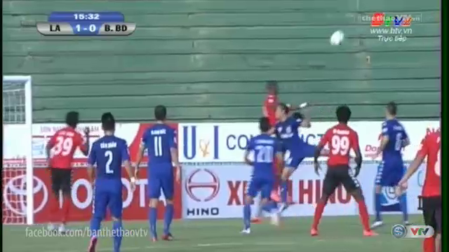 Video bàn thắng: Long An 1-1 Bình Dương (Vòng 3 V-League 2016)