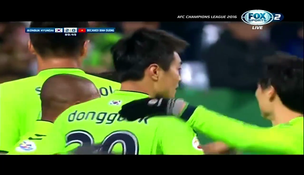 Video bàn thắng: Jeonbuk 2-0 Bình Dương (AFC Champions League)