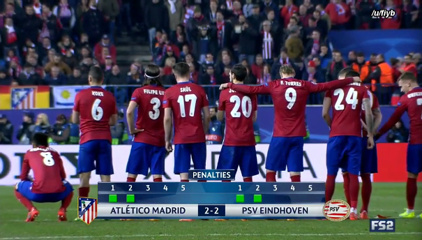 VIDEO: Loạt penalty cân não giữa Atletico Madrid và PSV