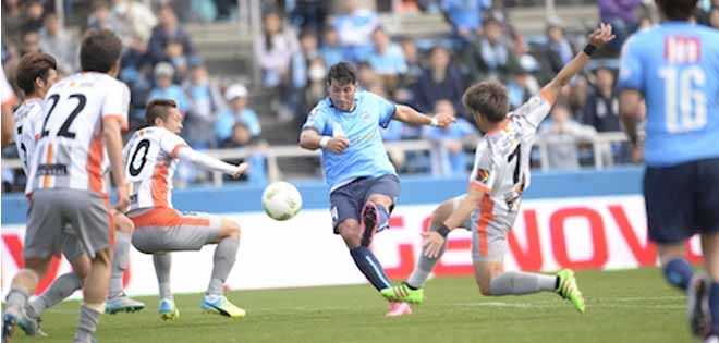 Đội bóng của Tuấn Anh có ba điểm đầu tiên ở J-League 2