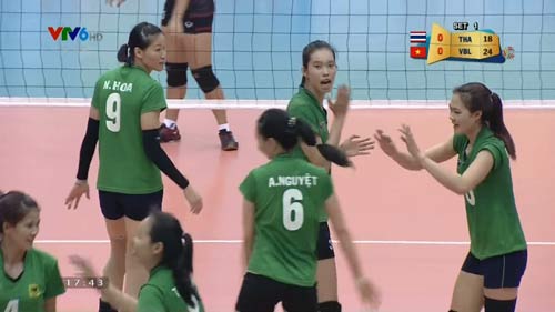 Video bóng chuyền: VTV Bình Điền Long An 3-1 Trẻ Thái Lan
