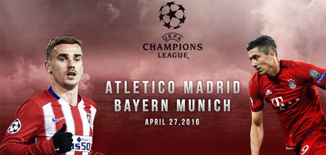 Kết quả Atletico vs Bayern Munich - Bán kết cúp C1