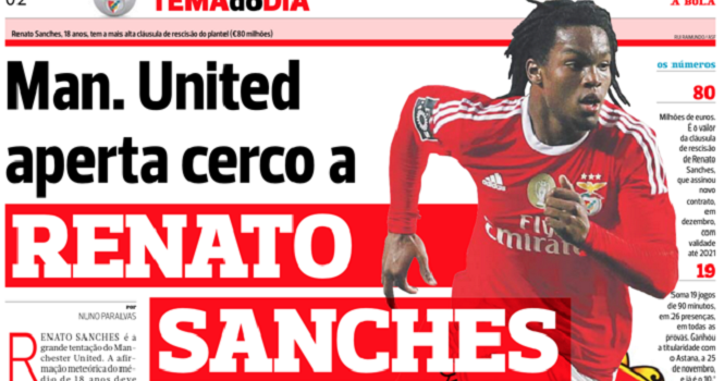 Chuyển nhượng 29/4: M.U chốt hạ với Benfica thương vụ Renato Sanches