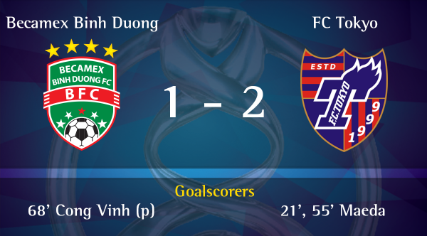 Video bàn thắng: Bình Dương 1-2 FC Tokyo (AFC Champions League)