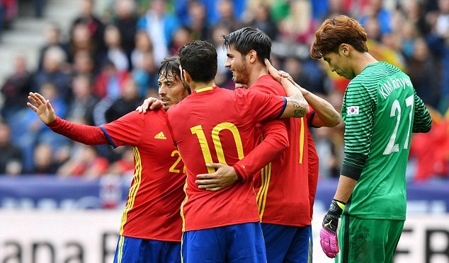 Video bàn thắng: Tây Ban Nha 6-1 Hàn Quốc (Giao hữu quốc tế)