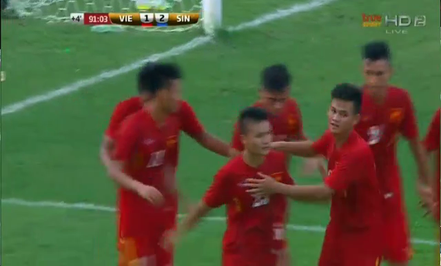 Video bàn thắng: U21 Việt Nam 2-2 U21 Singapore (Nation Cup 2016)