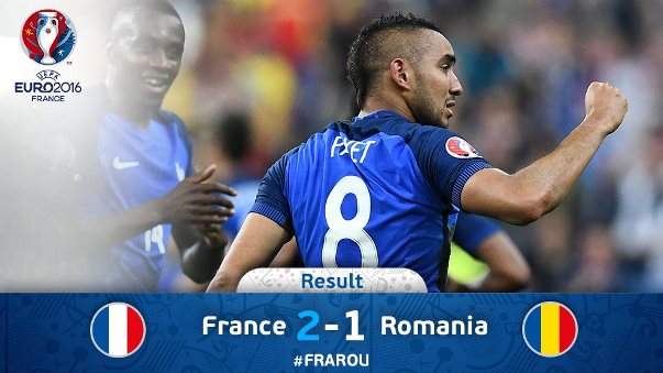 Video bàn thắng: Pháp 2-1 Romania (Vòng bảng Euro 2016)